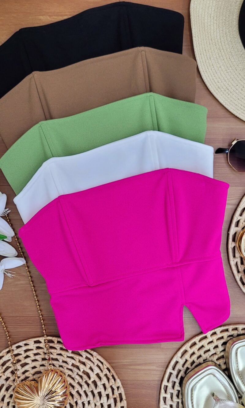 Cropped Neoprene Corselet Tomara Que Caia Ref: 030