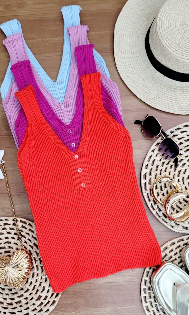 regata cropped tricot modal decote em v ref: 041