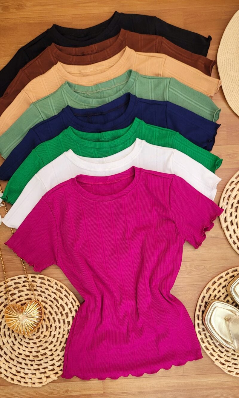 blusa canelado premium fru fru
