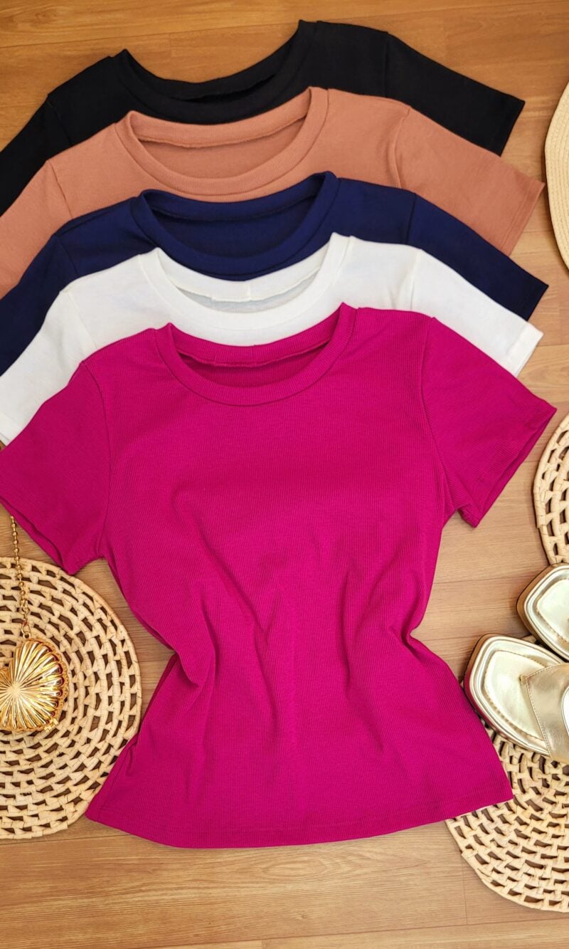 Blusa Básica Canelado Ribana Premium Ref: 039