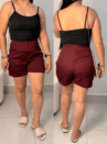 short alfaiataria com detalhes em botões ref: 055