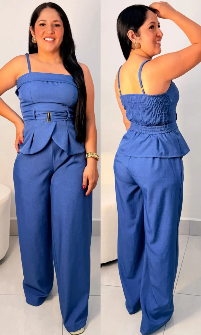 Conjunto Social Crepe Alfaiataria Ref: 065