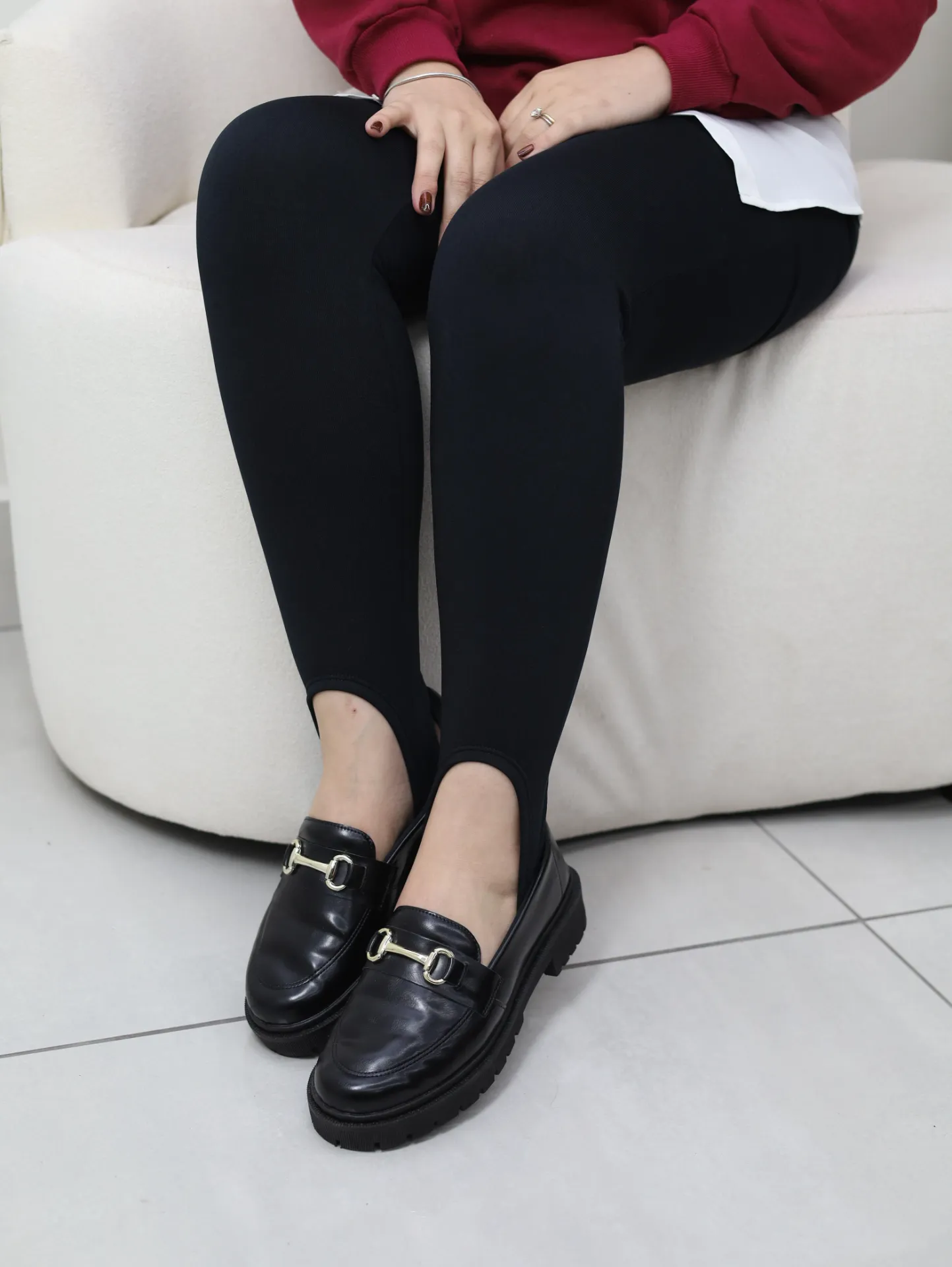 calça feminina legging pezinho grossa flanelada zero transparência cintura alta suplex ref:135 calça feminina legging pezinho grossa flanelada zero transparência cintura alta suplex ref:135